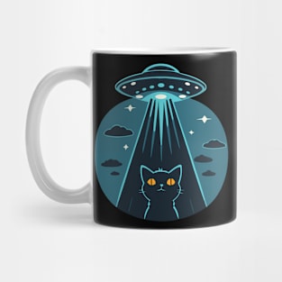 Funny UFO with Cat Mug